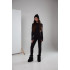 Jumpsuit made from stretch knitwear black Jumpsuit made from stretch knitwear black