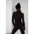 Jumpsuit made from stretch knitwear black Jumpsuit made from stretch knitwear black
