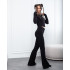 Black turn-up skinny pants Black turn-up skinny pants